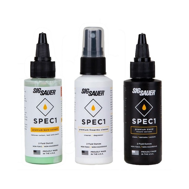 SPEC1 - COMBO PACK, 2OZ LUBRICANT, BORE SOLVENT, FIREARM DEGREASER