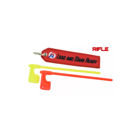 RIFLE Chamber Flag, 2-pack with DAA keychain